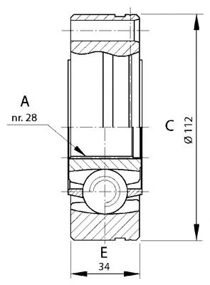 OPEN PARTS cvj569320 -  Шарнирный комплект, приводной вал